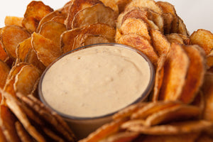 Baked Potato Thins and Dips Medley